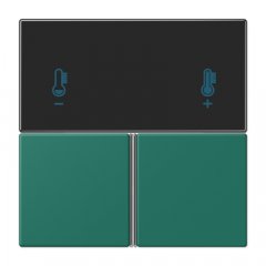 Taustiņs 3-viet, F40 KNX telpas kontrolierim, Serie LS, vert anglais