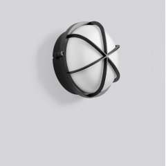 Gaismeklis ALU-SUPERIOR, anthracite, on/off Ceiling and wall luminaires, D 245 H 125, Plastic (PC) opal