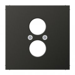 Virsma ar 2 vietām 18,5 mm Ø, Aluminium lackiert, Serie LS, antracīts (lakots alumīnijs)