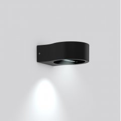 Gaismeklis HB 102, 6 W, 270 lm, 830, anthracite, on/off Wall luminaires, L 110 B 161 H 55, Transparent glass