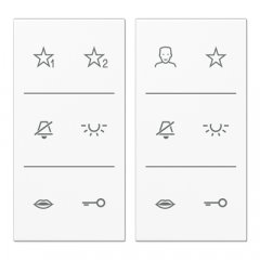 Marķējums slēdžiem Siedle In-Home-Bus Beschriftungsfolie, Serie LS