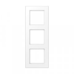 Rāmītis 3-vietīgs, vertikālā un horizontālā montāža, termoplasts krāsots, A 550, sniegbalts matēts