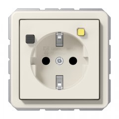 Kontaktligzda FI-SCHUKO® ar RCD mehānismu 30 mA, Serie CD, ziloņkaula