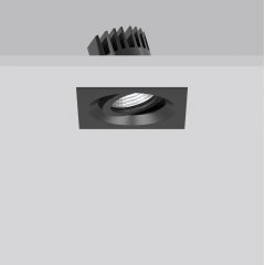 LEVIDO SWING square, 7,5 / 12 W, 690 / 1050 lm, 830, black, DALI Recessed projectors, L 98 B 98 H 2