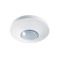360° recessed ceiling-mounted presence detector, approx. range of Ø 8 m, MIC, remotely controlled