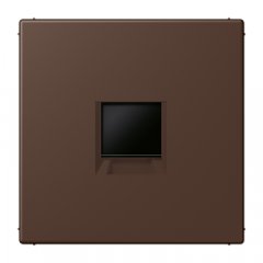 Virsma (ar fiksatoru) modulārai datu rozetei 1-vietīga, UMA-CAT6A, termoplasts lakots, Serie LS, terre d'ombre brûlée 3