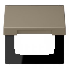 Rozetes vāks ar atsperi, termoplasts krāsots, Serie LS, ombre naturelle moyenne