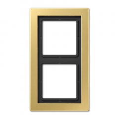 Rāmītis 2-vietīgs, vertikālā un horizontālā montāža, LS-DESIGN, misiņš