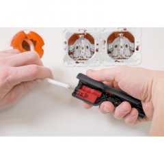 Wiha izolācijas noņemšanas un montāžas instruments koaksiālajam kabelim ar F-savienotāju