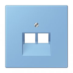 Virsma IAE/UAE-datu rozetei 2 x 8-polig, termoplasts lakots, Serie LS, bleu céruléen 59