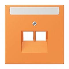 Virsma IAE/UAE-datu rozetei 2 x 8-polig, marķējams, termoplasts lakots, Serie LS, orange clair