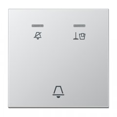 Taustiņš viesnīcām, simbols netraucēt, uzkopt istabu un zvans, Serie LS, alumīnijs