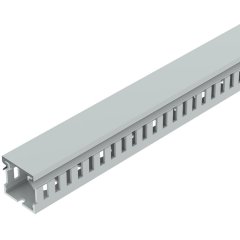 Rievots kabeļu kanāls halogenbrīvs, PC/ABS, gaiši pelēks, 7035 LK4H 30030