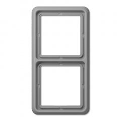 Rāmītis 2-vietīgs, vertikālā un horizontālā montāža, duroplasts, CD 500, pelēks