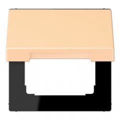 Rozetes vāks ar atsperi, termoplasts krāsots, Serie LS, ocre