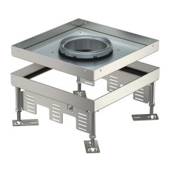 Kvadrata kasete tubusa instalācijai 243x243mm, V2A, 1.4301 RKFN2 9 VS 20