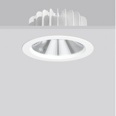LEDONA round IP65, 12...41 W, 1700...5200 lm, 940, white, DALI Recessed downlights, D 230 H 3 HEL 11