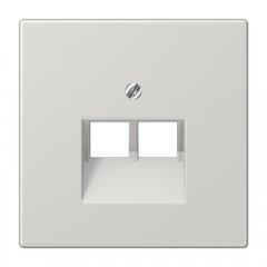 Virsma UAE datu rozetei 2 x 8-polig, termoplasts, Serie LS, gaiši pelēks