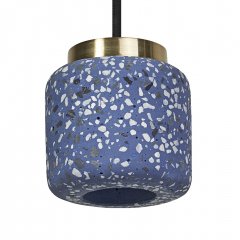 Decor Terrazzo Ball Pendant 1XGU10 Blue