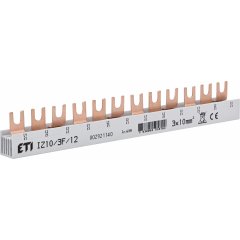 IZ10/3F/12 Izolētā kopne - dakšveida 3F, 12mod - 10mm2