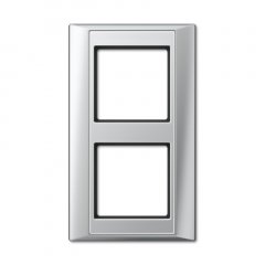 Rāmītis 2-vietīgs, vertikālā un horizontālā montāža, plastmasa, A PLUS, alumīnija