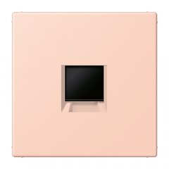 Virsma (ar fiksatoru) modulārai datu rozetei 1-vietīga, UMA-CAT6A, termoplasts lakots, Serie LS, l'ocre rouge clair