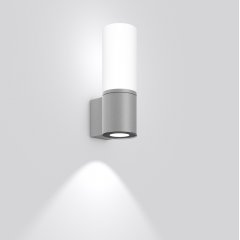 Gaismeklis MEGA TUBE, 14 W, 800 lm, 830, silver, on/off Wall luminaires, L 160 B 115 H 338, Opal glass