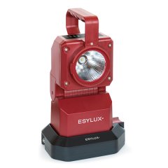 Portable spotlight with emergency light feature