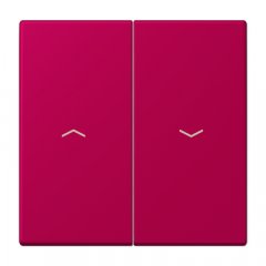 Taustiņs 2-viet žalūziju slēdzim, ar virzienrādītāju, Serie LS, rouge rubia