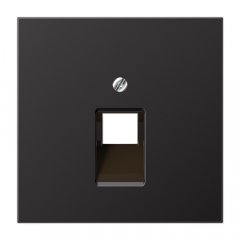 Virsma IAE/UAE-datu rozetei 1 x 8-polig, Aluminium lackiert, Serie LS, tumša (lackiertes Aluminium)