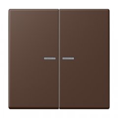 Taustiņs KNX slēdzim ar indikācijas logu 2-viet, Serie LS, terre d'ombre brûlée 31