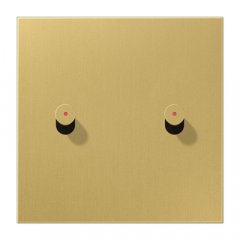 Virsma slēdžiem, 1-viet, 2 rotācijas slēdzis, Serie LS 1912, misiņš