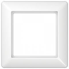 Rāmītis 1-vietīgs, vertikālā un horizontālā montāža, duroplasts, AS 500, balts