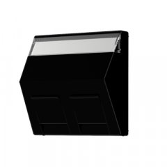 Virsma montāžas adapterim 30° 2-vietīga, marķējams, termoplasts, Serie A, melns