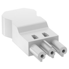 Rozetes adapteris 3-polīgs skrūvējams savienojums, PA, balts BT-S4 GST18i3 W
