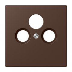 Centrālplate unversālā Sat/BK, termoplasts lakots, Serie LS, terre d'ombre brûlée 31