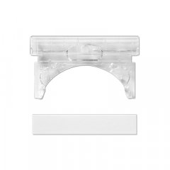 Marķēšanas lauka balsts, tikai JUNG atbalsta gredzenam 53,5 x 10 mm, termoplastisks, AS sērija, caurspīdīgs