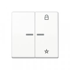 eNet taustiņš unversālais 2-viet, duroplasts, Serie AS, balts