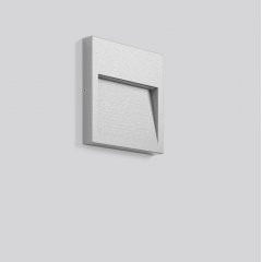 Gaismeklis BRICK midi, 10 W, 190 lm, 830, silver, on/off Wall luminaires, L 200 B 200 H 24, Transparent glass