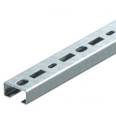 Profilēta sliede perf., šlices platums 17 mm 1000x35x18, St, FS