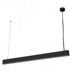 Office Line Cuboid Suspended 42W 840 DIM Black