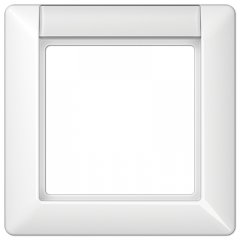 Rāmītis 1-vietīgs, marķējams, vertikāla montāža, duroplastss antibakteriāls, AS 500, balts