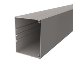 Kabeļu kanāls ar perforēto pamatni 100x130x2000, PVC, akmens pelēks, 7030
