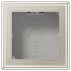 Kārba v/a montāžai 1-viet. krāsa nerūsējošais tērauds