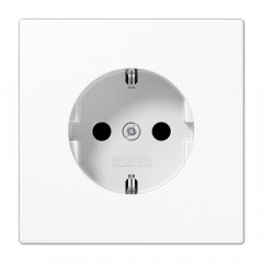 Kontaktligzda SCHUKO, 16 A 250 V ~, ar bērnu drošību, duroplasts, Serie LS, balts