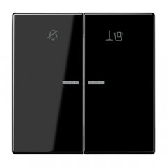 Taustiņš viesnīcām, simbols netraucēt un uzkopt istabu, Serie LS, melns