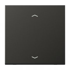 LB-Management taustiņš 1-viet, ar bultiņu simboliem<br />
, Aluminium lackiert, Serie LS, antracīts (lakots alumīnijs)