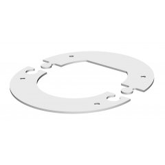 Sienas ievāda aizsēgs aizvērts 125x2, St, dzidri balts, 9010 WAGRM45