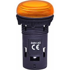 Kompaktā LED spuldze 230V AC/DC - dzintara