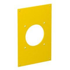 Montāžas adapteris 1x CEE 160x105mm, PVC, dzeltens, 6000 VHF-P3